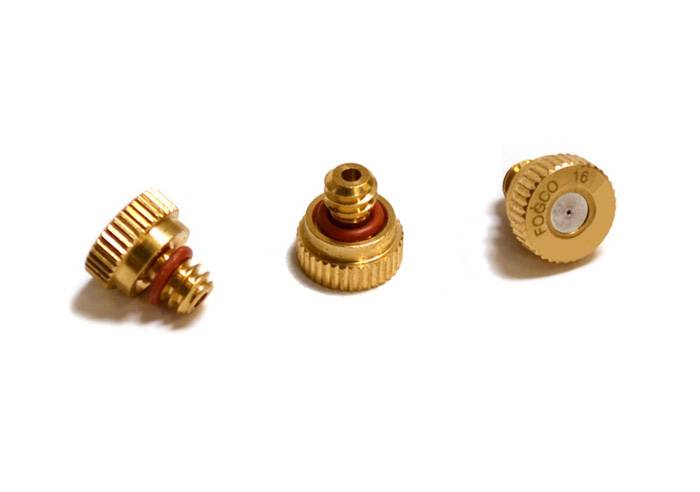 Standard Brass Nozzle .016 Orifice; .044 GPM; Brown O-Ring | Fogco  Environmental Systems